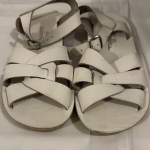 Sun San Summer leather 3 Stylish White Sandals